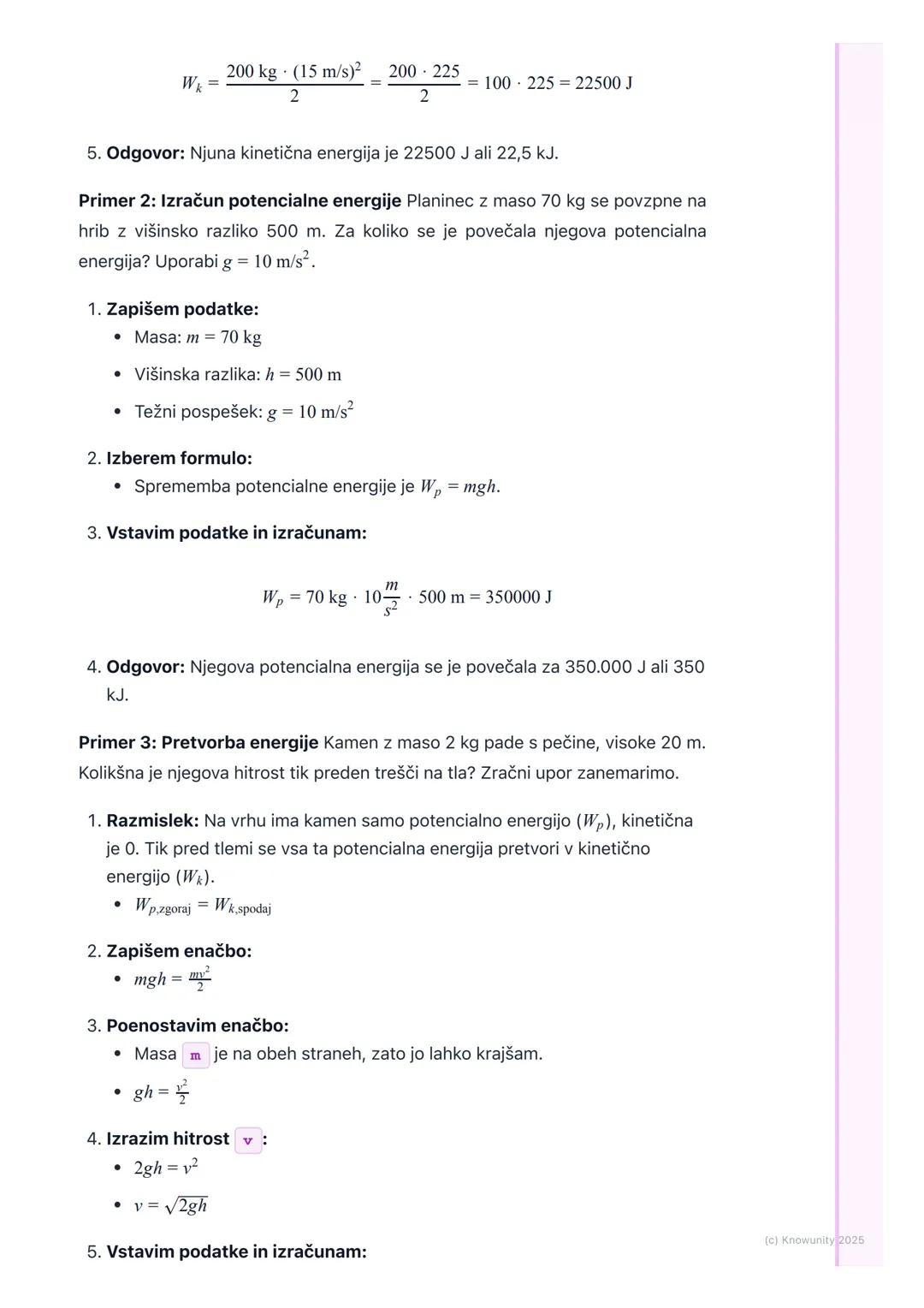 # Energija in njene oblike

Uvod v energijo

Energija je ena od osnovnih fizikalnih količin. V bistvu je to sposobnost telesa,
da opravlja d