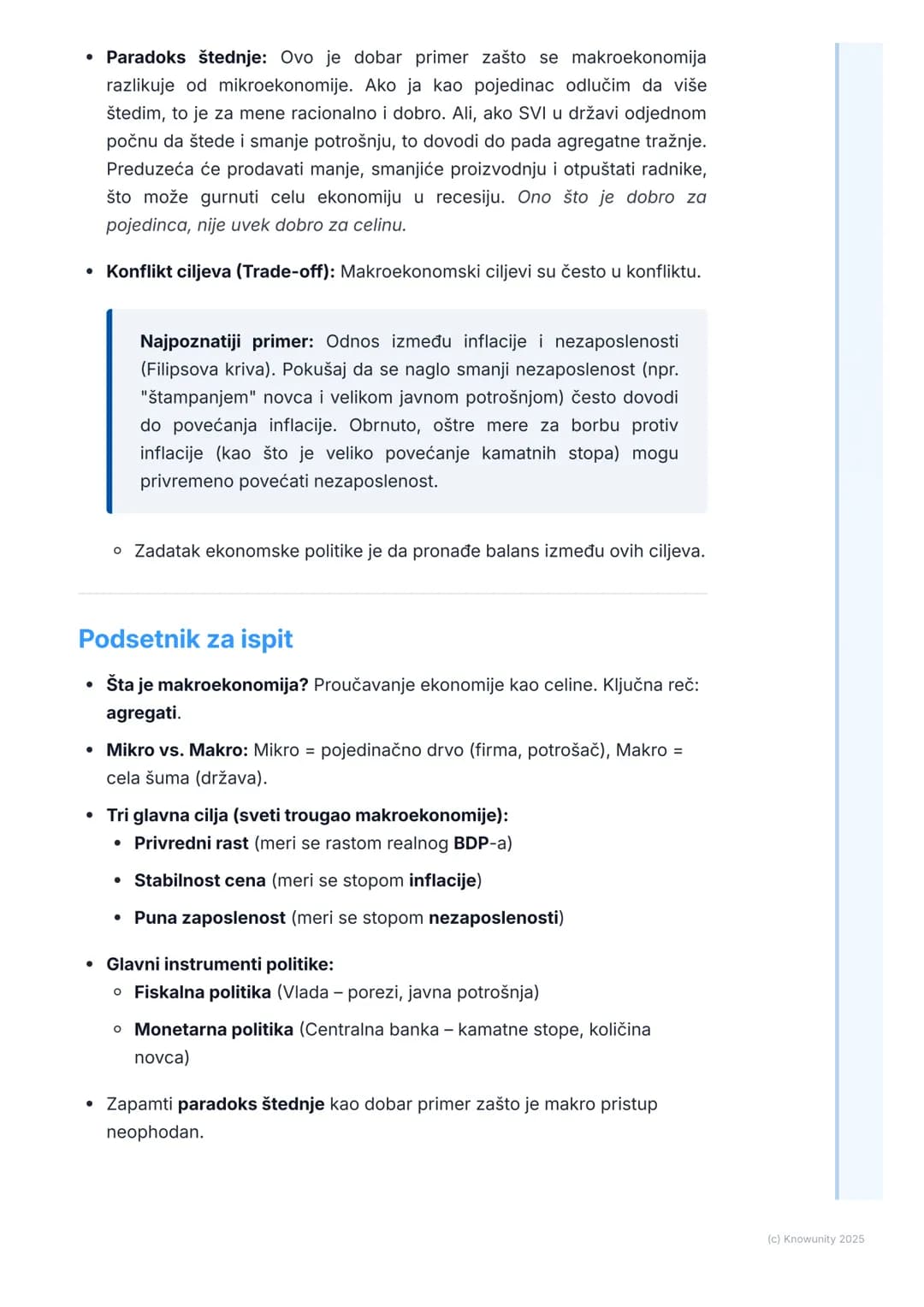 # Šta je makroekonomija?

## Definicija i predmet izučavanja makroekonomije

Makroekonomija je grana ekonomske nauke koja proučava ponašanje