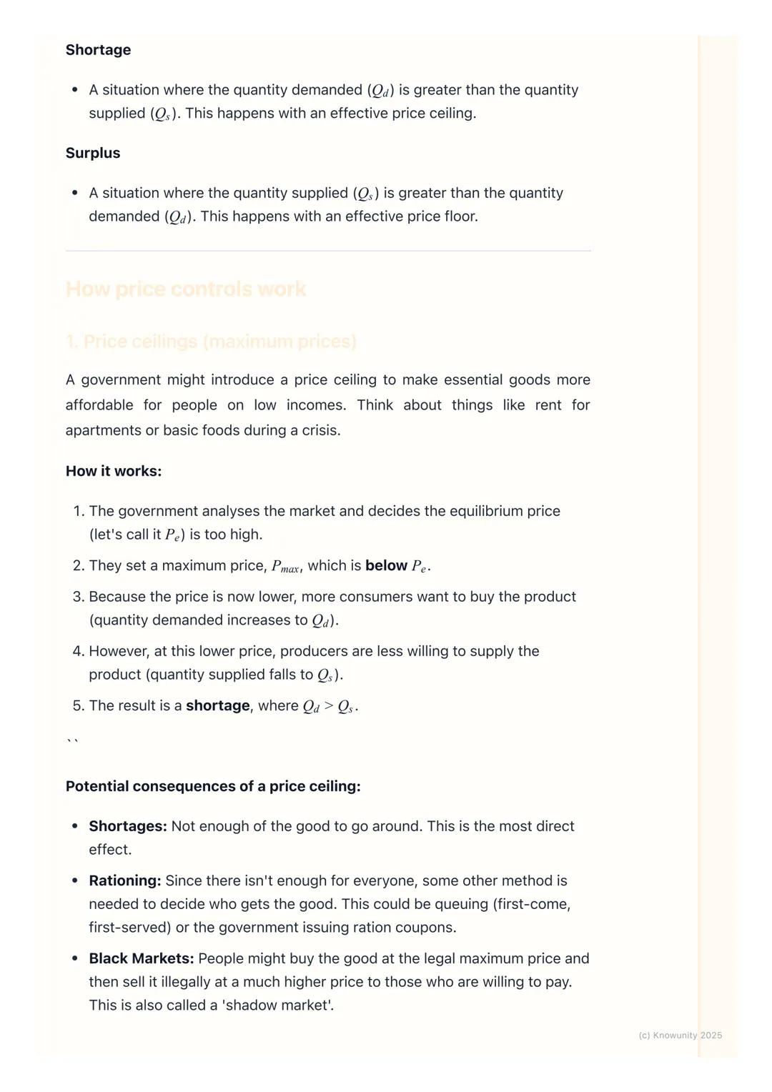 # Price Controls

Introduction to price controls

Price controls are when the government sets a price for a good or service,
instead of lett