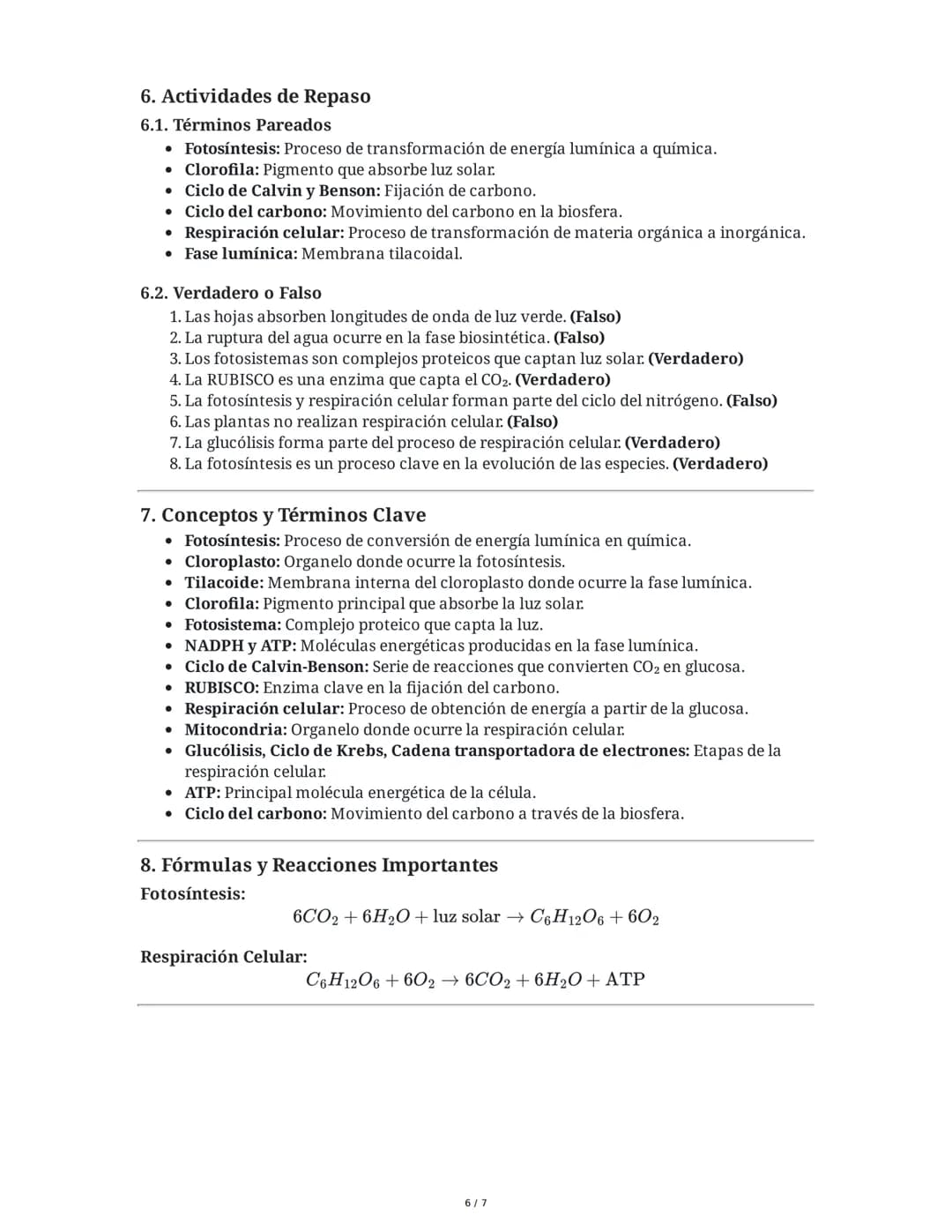Guía de Biología: Fotosíntesis y Respiración Celular
1. Introducción: Materia y Energía en los Ecosistemas
La fotosíntesis y la respiración 