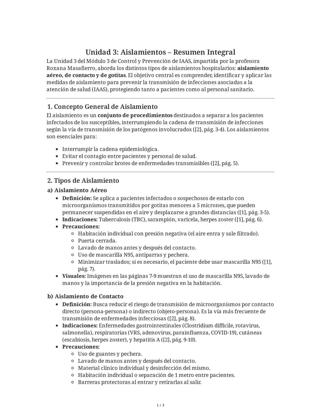 Aislamientos Hospitalarios y su Importancia en la Prevención de IAAS