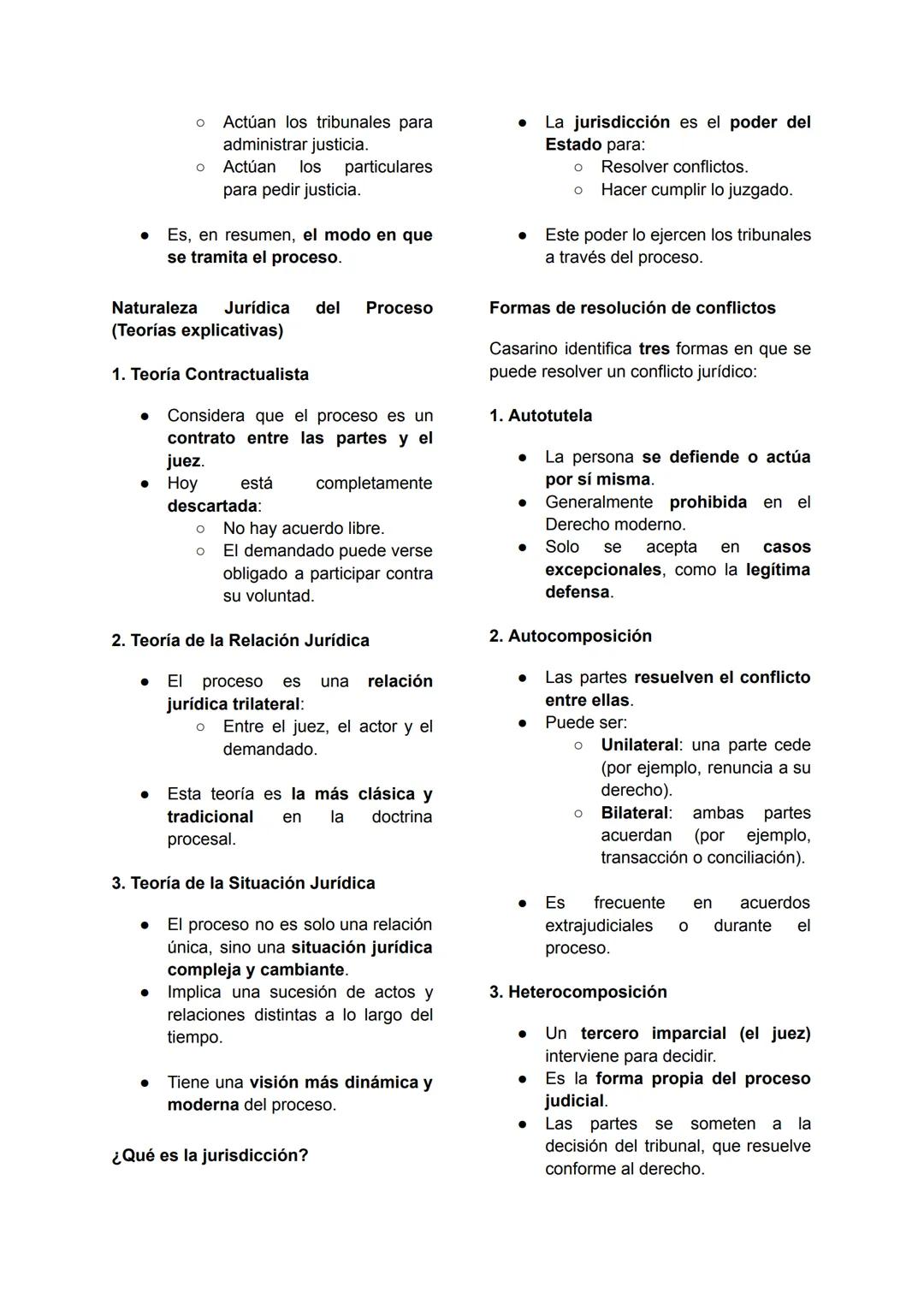 # 1. Elementos del derecho procesal

Mario Casarino, TOMO III, pág 19 - 32

# EL PROCESO Y LAS PARTES

I. El proceso

13. Concepto.

¿Qué es