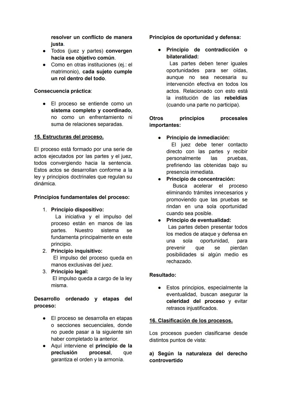 # 1. Elementos del derecho procesal

Mario Casarino, TOMO III, pág 19 - 32

# EL PROCESO Y LAS PARTES

I. El proceso

13. Concepto.

¿Qué es