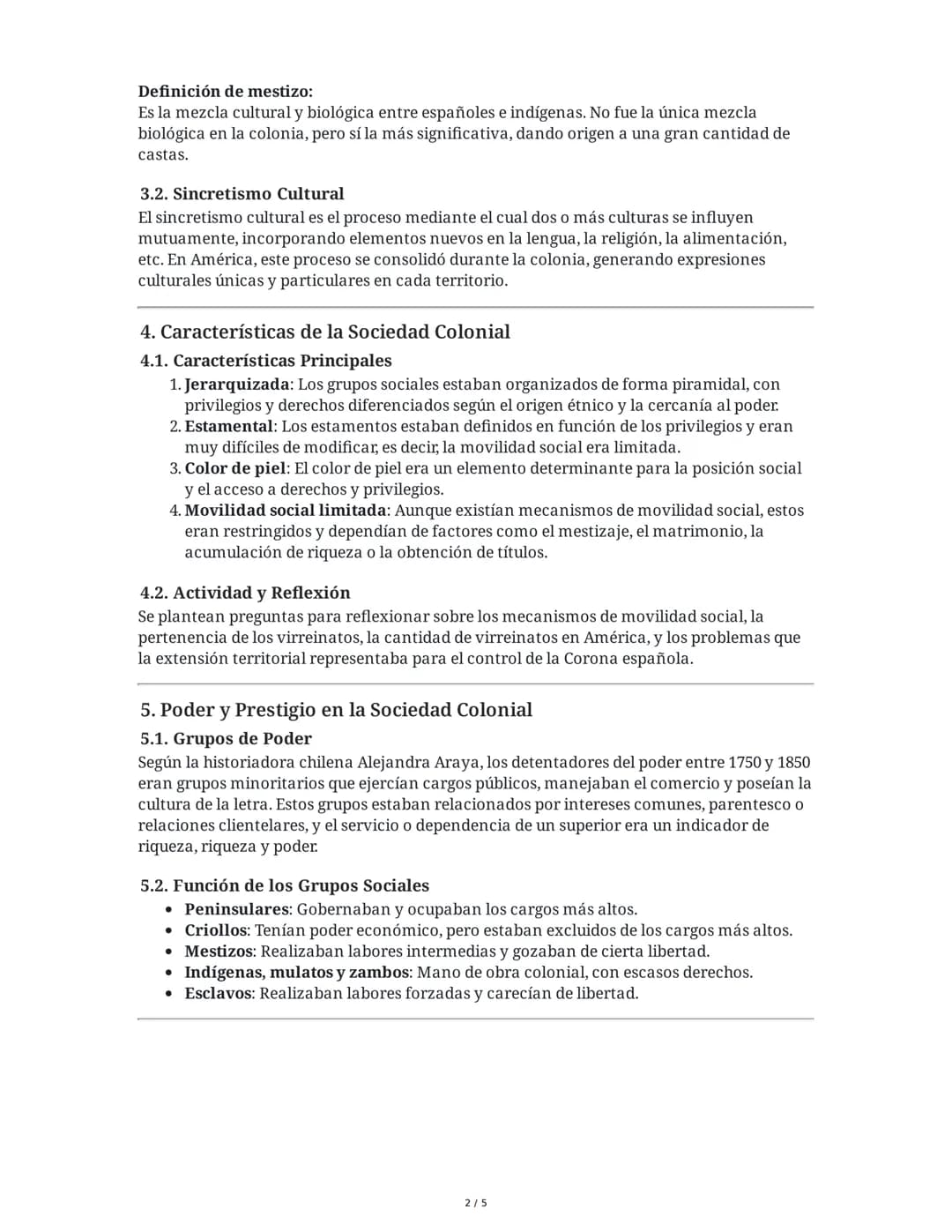 Resumen Extenso: Sociedad Colonial en América
1. Introducción a la Sociedad Colonial
La sociedad colonial en América fue el resultado de la 