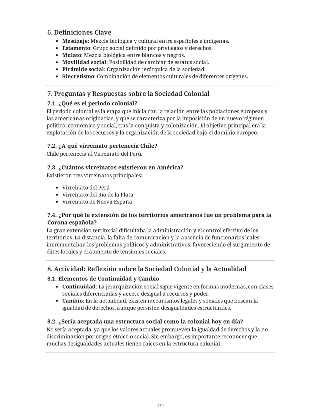 Resumen Extenso: Sociedad Colonial en América
1. Introducción a la Sociedad Colonial
La sociedad colonial en América fue el resultado de la 