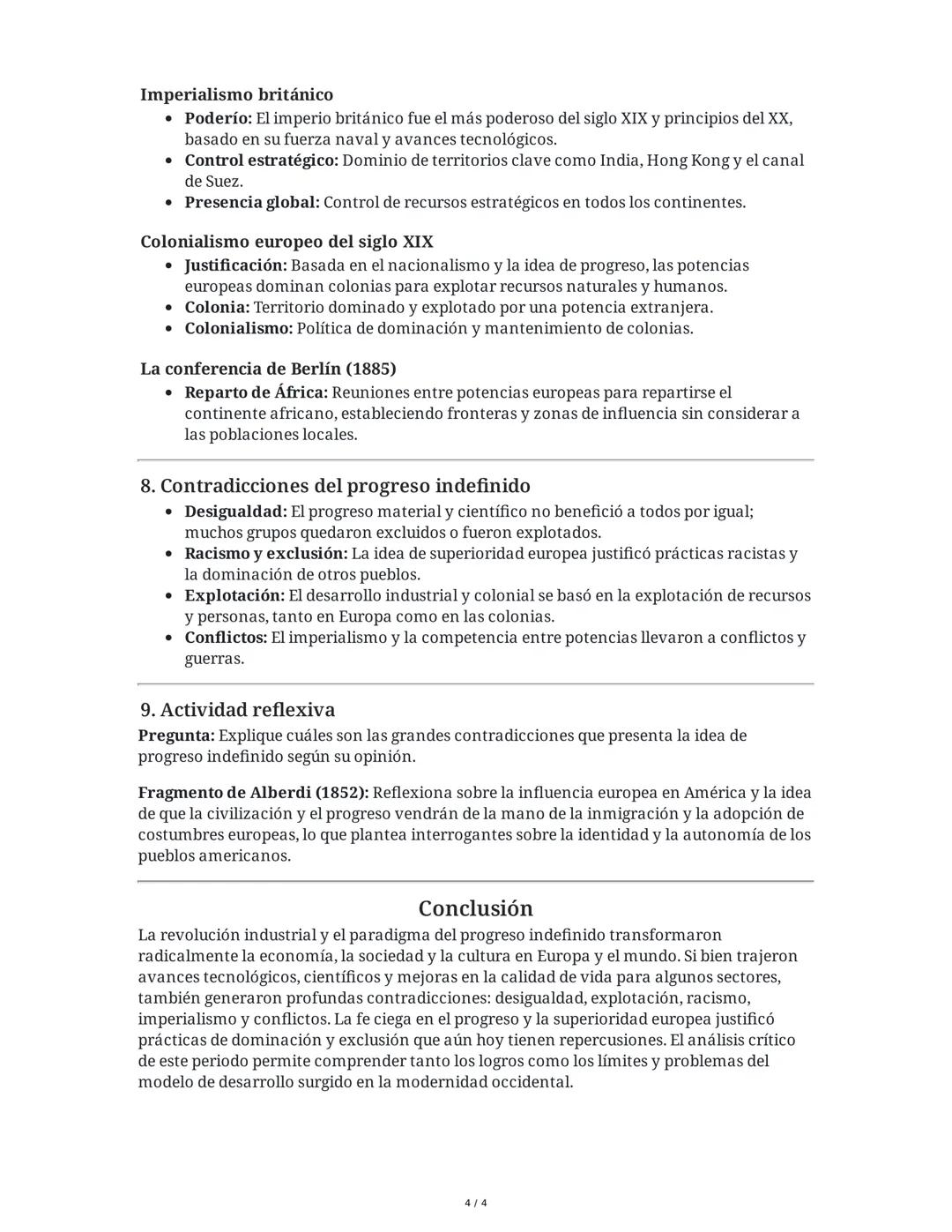 Revolución Industrial, Progreso e Imperialismo: Resumen
Extendido
1. Revolución Industrial
¿Cómo comenzó la revolución industrial?
• Inicio: