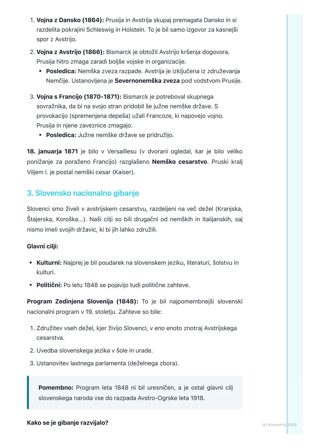 # Nacionalna gibanja in
nastanek novih držav (Italija,
Nemčija, Slovenci)

Uvod: Nacionalna gibanja v 19. stoletju

V 19. stoletju se je po 