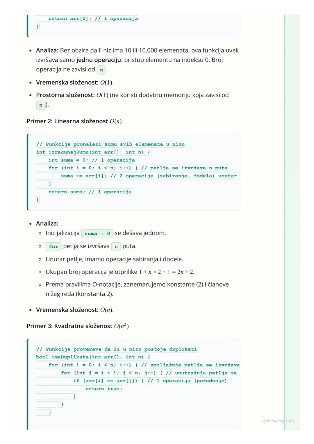 # Složenost algoritama

Uvod u složenost algoritama

Kada rešavamo neki problem programiranjem, često postoji više različitih
algoritama koj