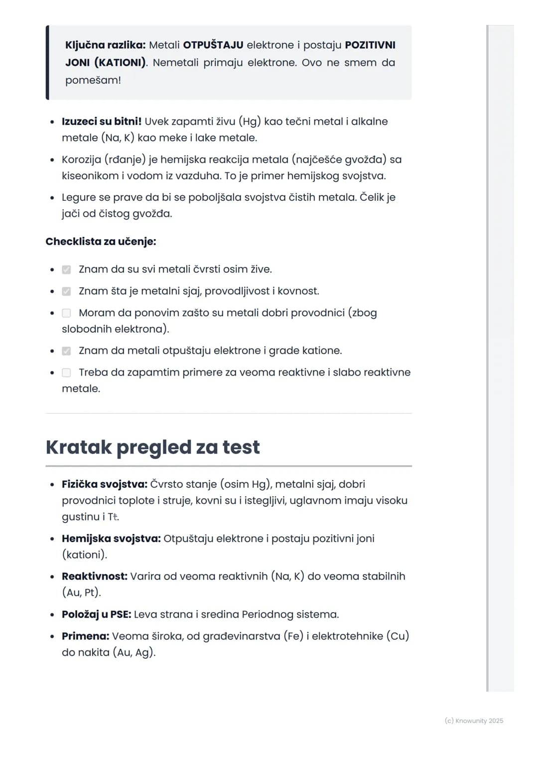 # Opšte karakteristike metala

Opšte karakteristike metala

Metali su velika grupa elemenata koje srećemo svaki dan. Nalaze se na
levoj stra