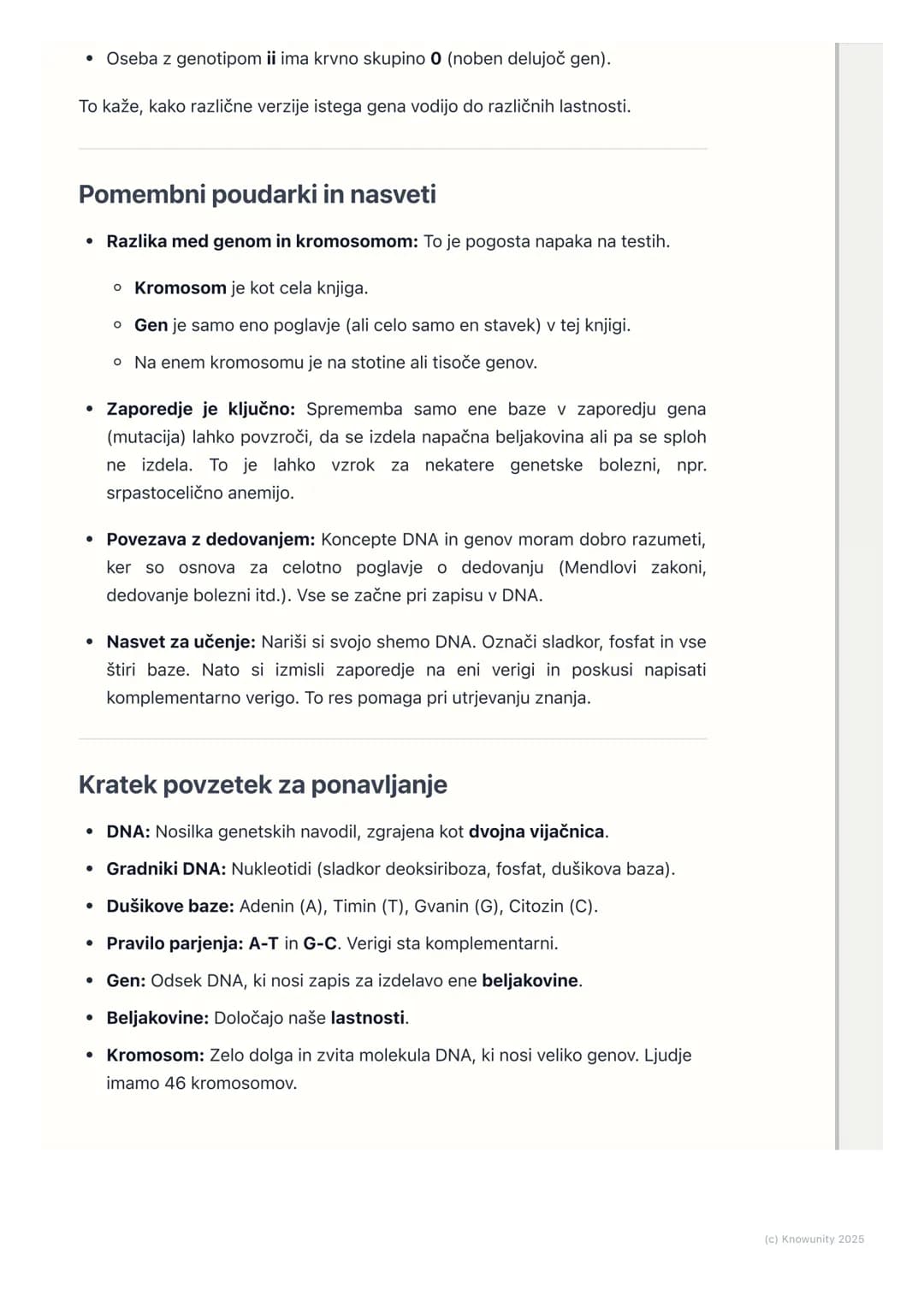 # DNA in geni

Kaj je DNA in zakaj je pomembna?

DNA je kratica za deoksiribonukleinsko kislino. To je molekula, ki se nahaja v
jedru skoraj