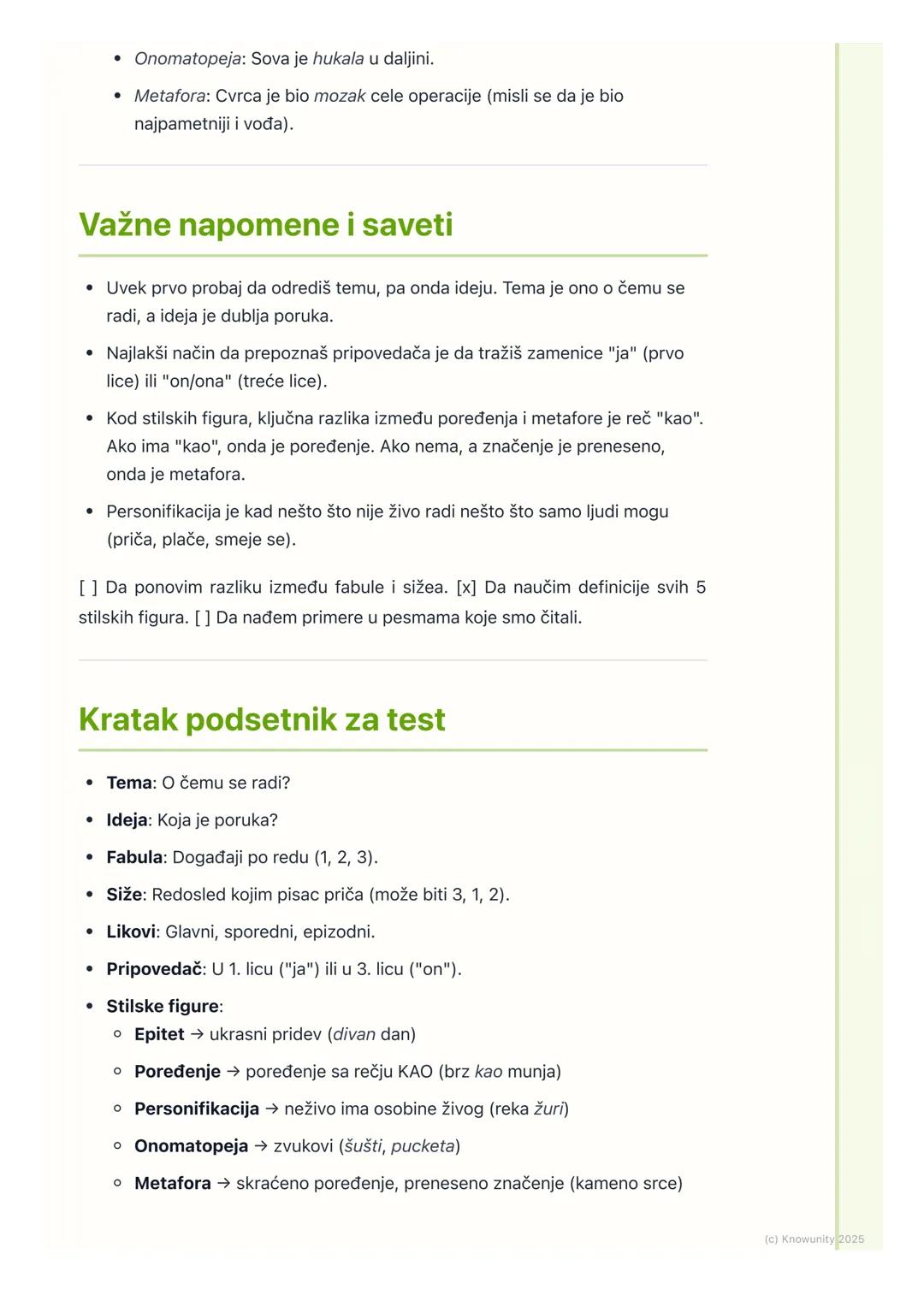 # Elementi književnog dela

## Šta su elementi književnog dela?

Svako književno delo, kao što je priča, pesma ili roman, sastavljeno je od
