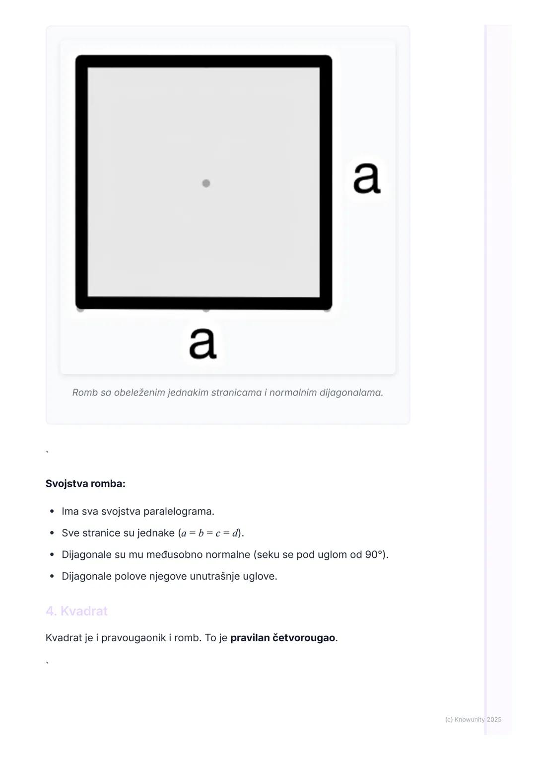 # Četvorougao

Uvod u četvorouglove

Četvorougao je geometrijska figura u ravni koja ima četiri stranice i četiri
temena (ugla). To je zatvo