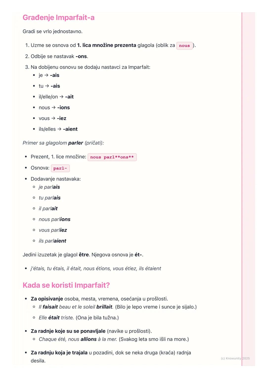 # Prošla vremena: Passé
Composé i Imparfait

Uvod u prošla vremena

U francuskom jeziku postoje dva glavna prošla vremena koja se koriste za