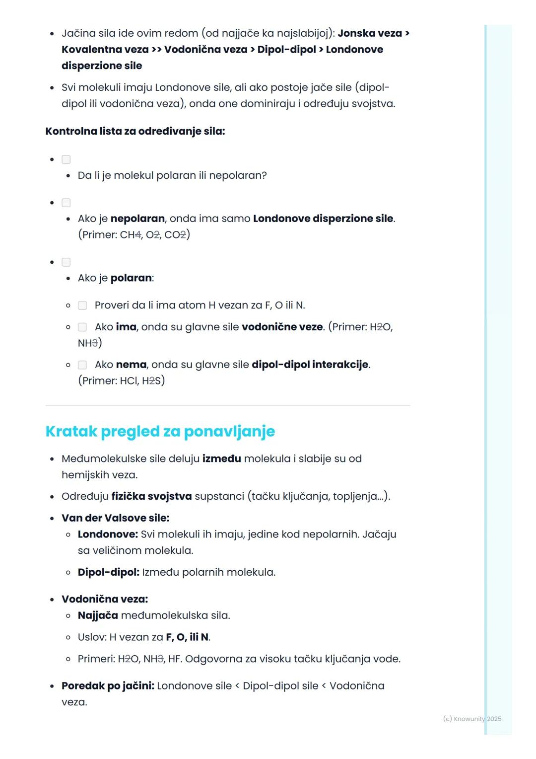 # Međumolekulske sile

Uvod u međumolekulske sile

Ovo su sile koje deluju između molekula. Važno je da ne pomešam ovo
sa hemijskim vezama (