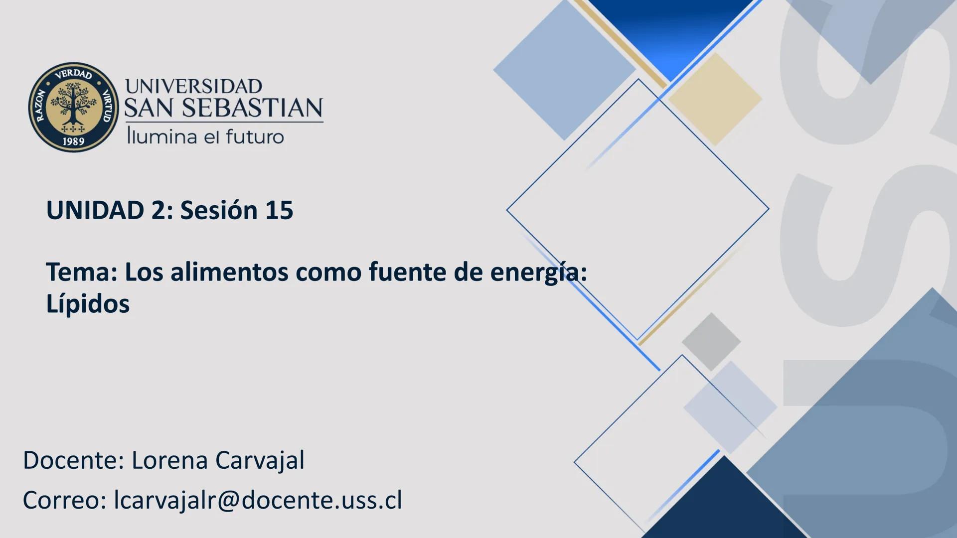 RAZON
VERDAD

+++
1989
UNIVERSIDAD
SAN SEBASTIAN
Ilumina el futuro

DBIO1092:
BIOQUÍMICA GENERAL
TEÓRICO RAZON
VERDAD
+++
1989
UNIVERSIDAD
S