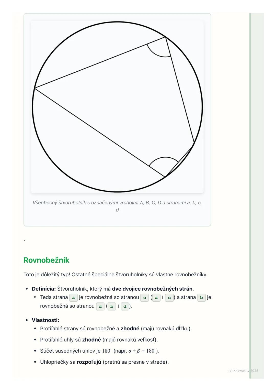 # Štvoruholníky - základné
pojmy

1. Úvod do štvoruholníkov

Štvoruholníky sú veľmi dôležité útvary v geometrii. Sú to rovinné útvary, ktoré