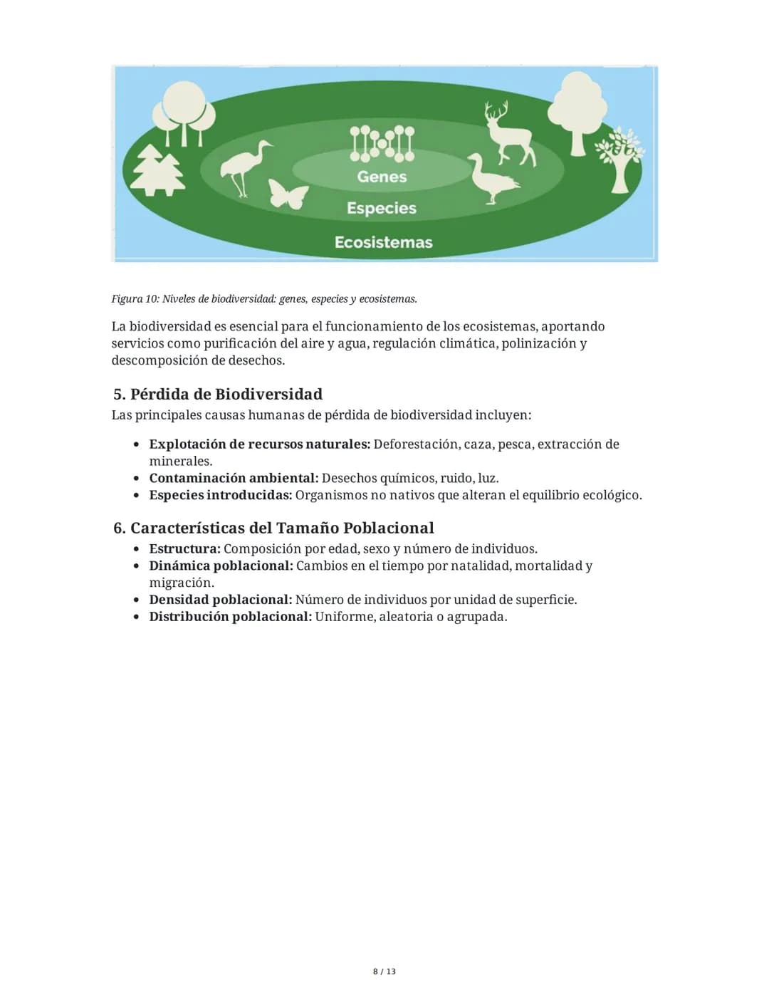 Organismos en los Ecosistemas
1. Niveles de Organización Biológica
Los seres vivos se organizan en diferentes niveles jerárquicos, desde lo 