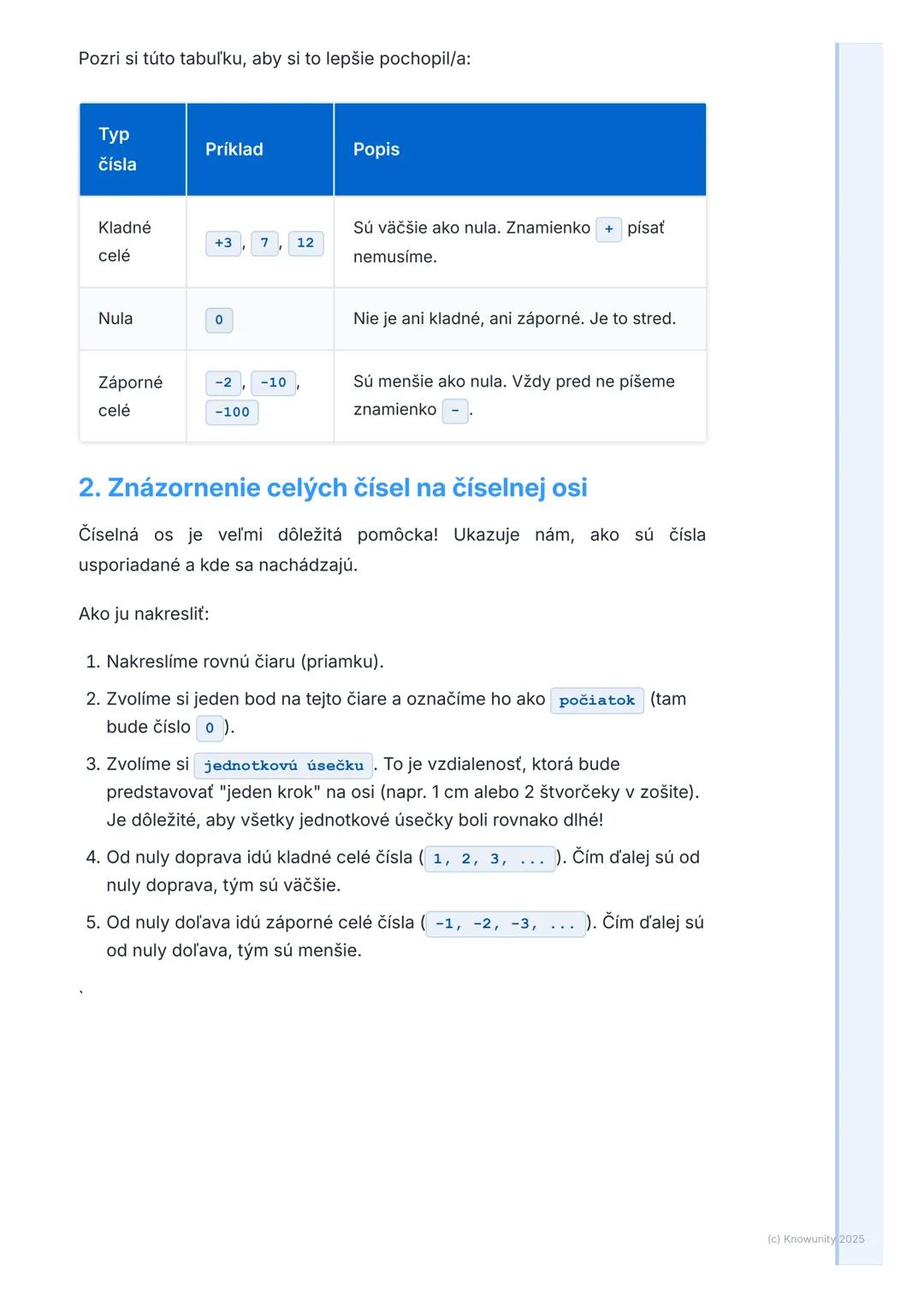 # Úvod do celých čísel

Ahoj! Dnes si píšem poznámky k celým číslam. Je to dôležitá téma, lebo celé
čísla používame každý deň, aj keď si to 