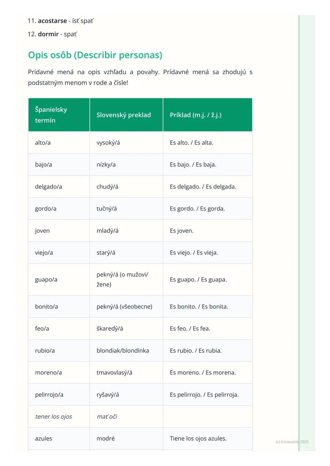 # Základná slovná zásoba

1. Prehľad a úvod

Dnes si zopakujeme a prehĺbime základnú španielsku slovnú zásobu, ktorá je
kľúčová pre každoden