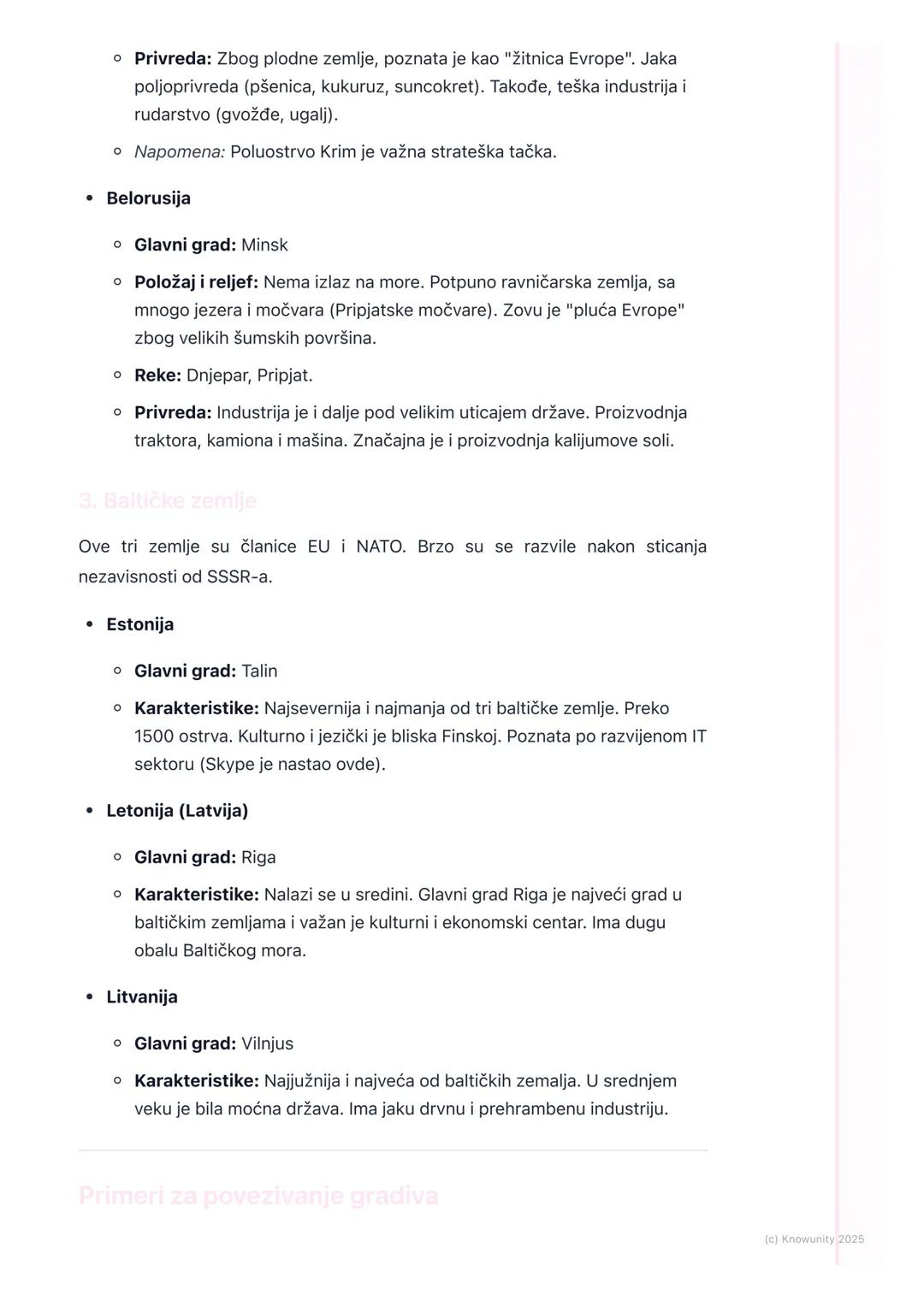 # Geografija zemalja Istočne
Evrope (Poljska, Češka,
Slovačka, Mađarska, Ukrajina,
Belorusija, Baltičke zemlje)

Uvod u Istočnu Evropu

Ovaj