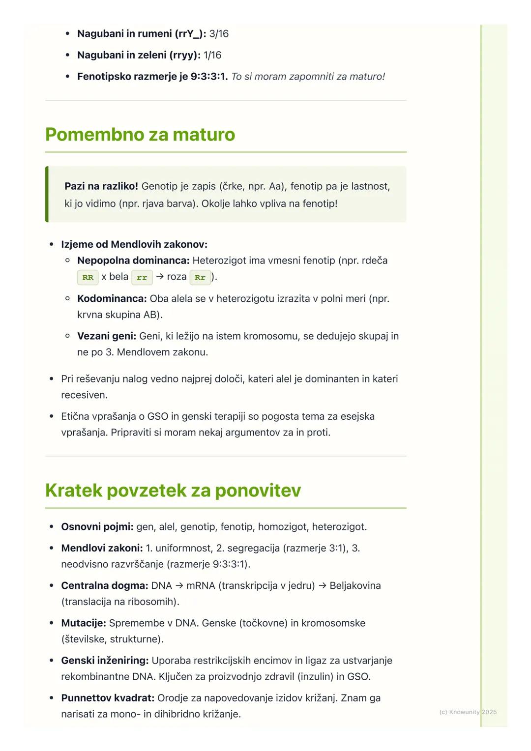 # Genetika in dedovanje

## Uvod v genetiko in dedovanje

Genetika je veda o dedovanju in spremenljivosti organizmov. Ukvarja se s tem,
kako