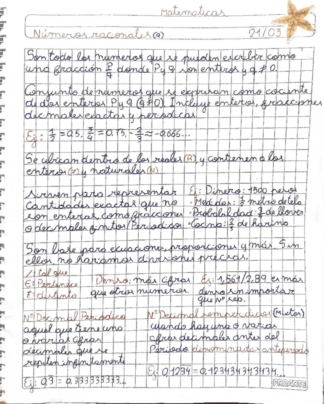 Matematicas

Números racionales (2)

21/03

Son todo los numeros que re pueden excriber como
una fracción $\frac{p}{q}$ donde Py $q$ son ent