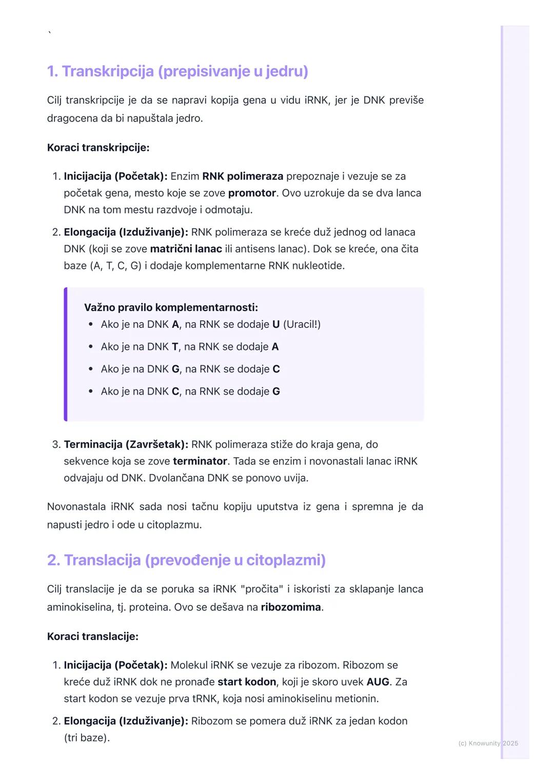 # Sinteza proteina
(Transkripcija i Translacija)

Uvod u sintezu proteina

Sinteza proteina je jedan od najvažnijih procesa u ćeliji. To je 