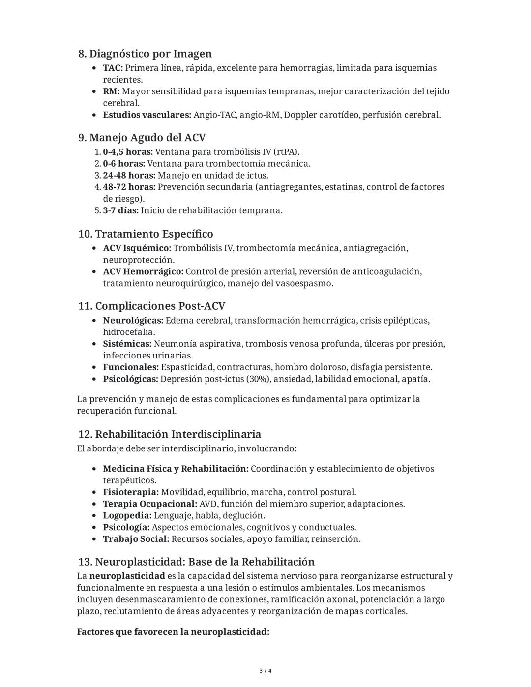 Accidente Cerebrovascular (ACV): Bases Anatomofisiológicas y
Rol de la Terapia Ocupacional
1. Introducción y Objetivos
El Accidente Cerebrov