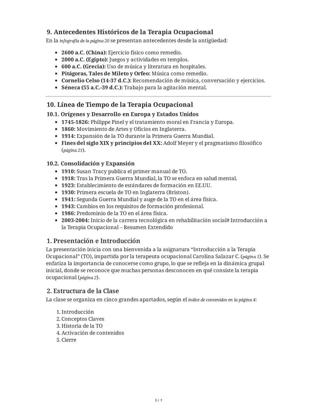 Resumen Completo: Introducción a la Terapia Ocupacional
1. Presentación e Introducción General
La presentación inicia con una bienvenida a l