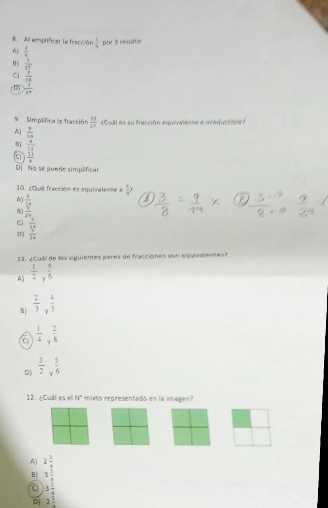 Marca la alternativa correcta:
1. ¿Cómo se lee la siguiente fracción $\frac{6}{5}$?
A) Cinco sextos
B) Seis quintos
C) Seis cinco
D) Cinco d