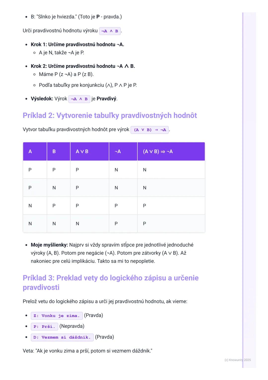 # Výroková logika

## 1. Úvod do výrokovej logiky

Takže, výroková logika. Na prvý pohľad to znie zložito, ale v podstate je to o tom,
ako p