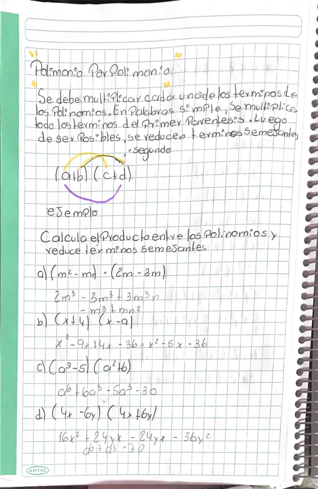 Clase :23
Obj: Demostrar que comprenda multiplicaciones
de expresiones algebraicas
Multiplicaciones de expresiones algebraicas
Para multipli