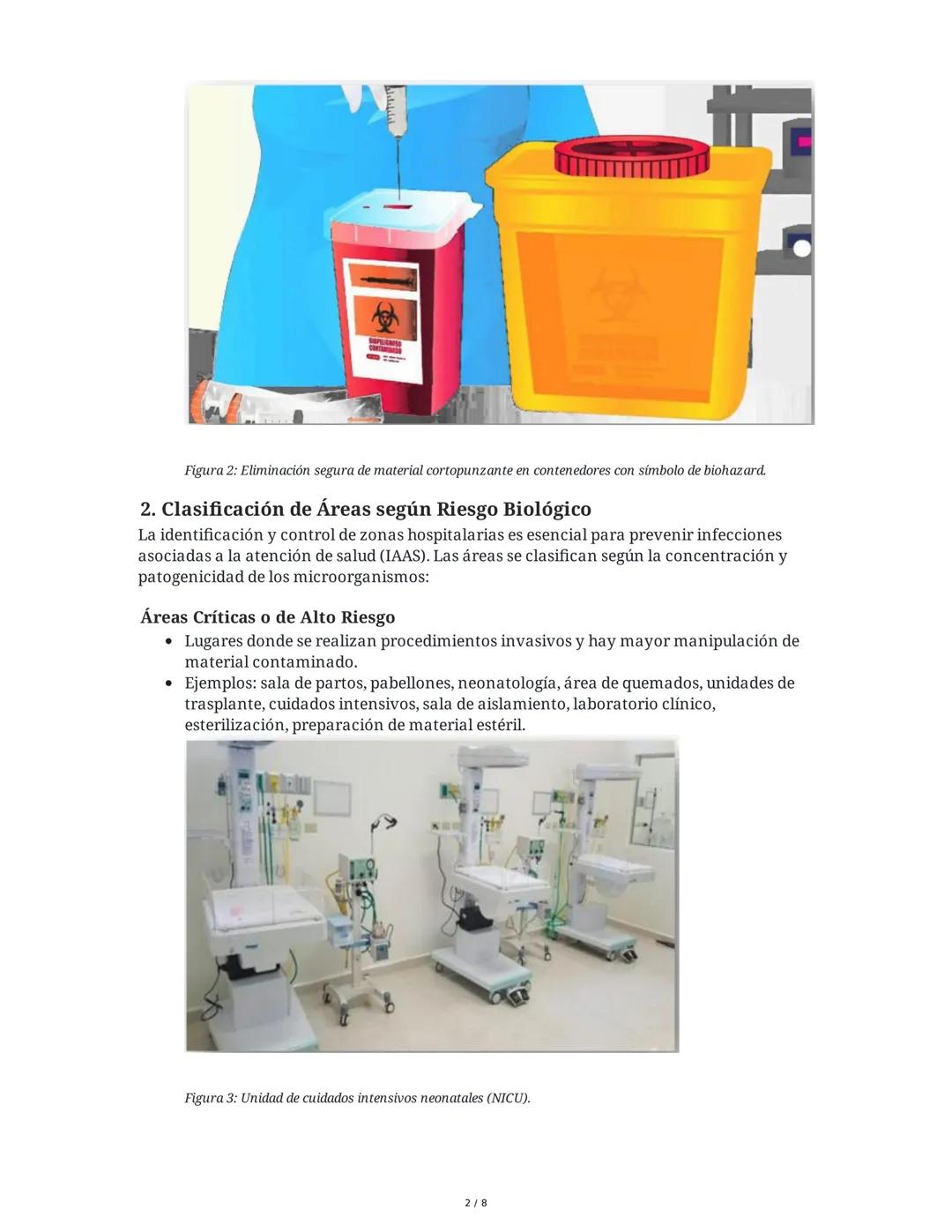 Higiene y Bioseguridad del Ambiente
1. Riesgo Biológico en el Ámbito Sanitario
El personal de salud está expuesto a infecciones comunes como