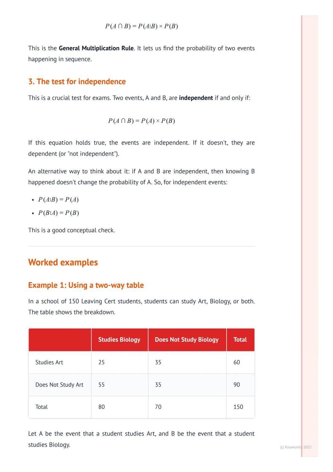 # Conditional Probability and
Independence

What is conditional probability?

This is about how the probability of an event changes when we 