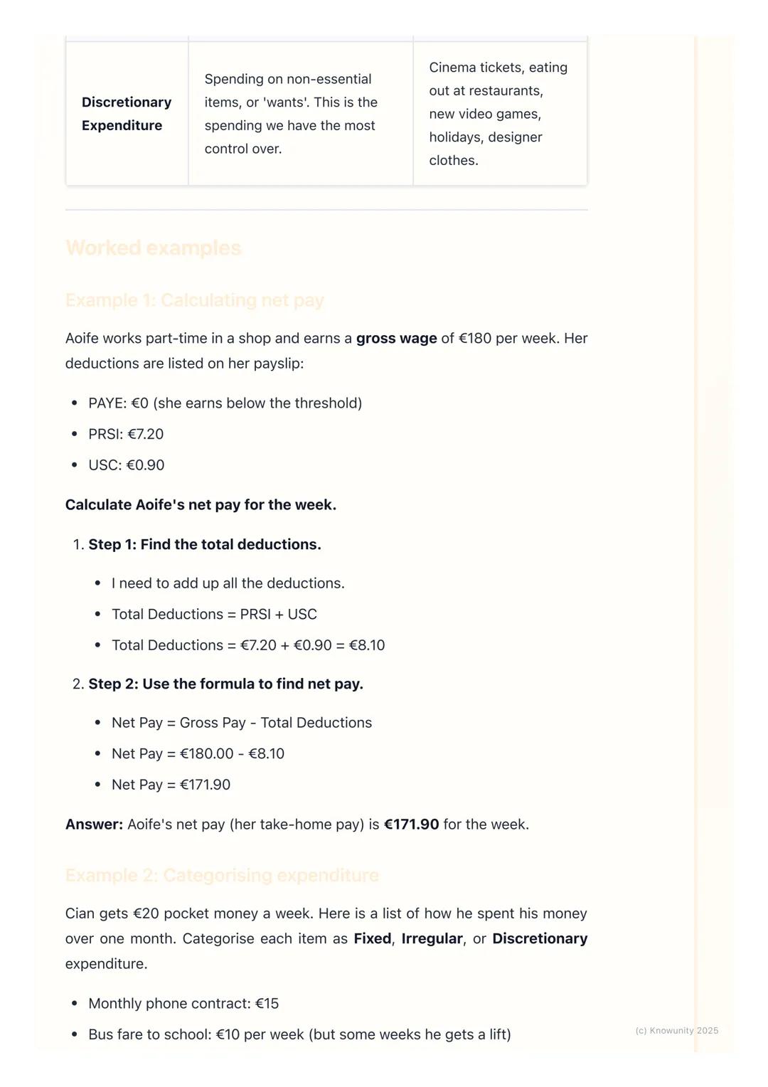 # Income and Expenditure

An introduction to income and expenditure

This topic is all about money coming in and money going out. Income is 