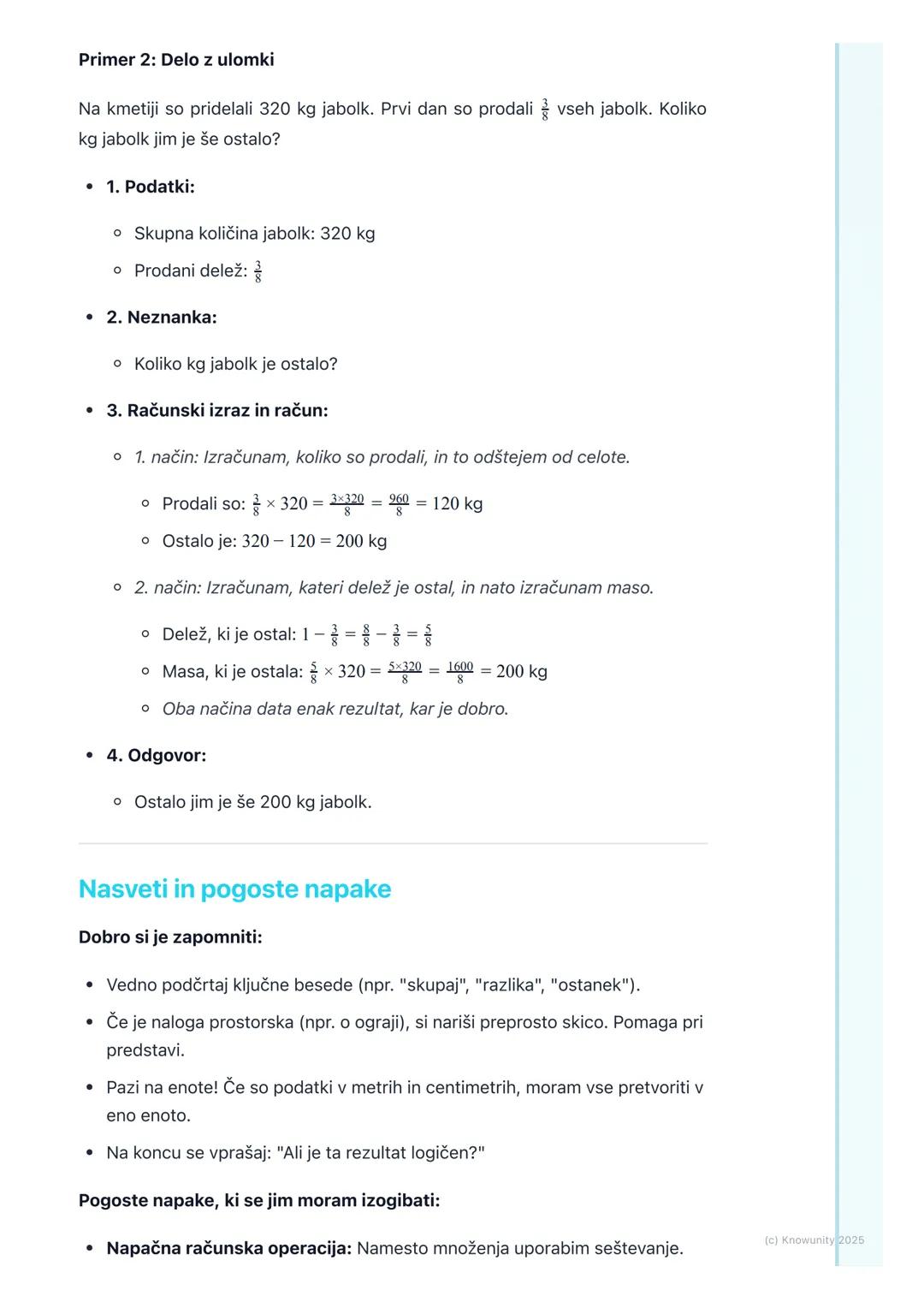 # Reševanje besedilnih nalog

Uvod v reševanje besedilnih nalog

Besedilne naloge so matematične naloge, ki so napisane z besedami, kot
zgod