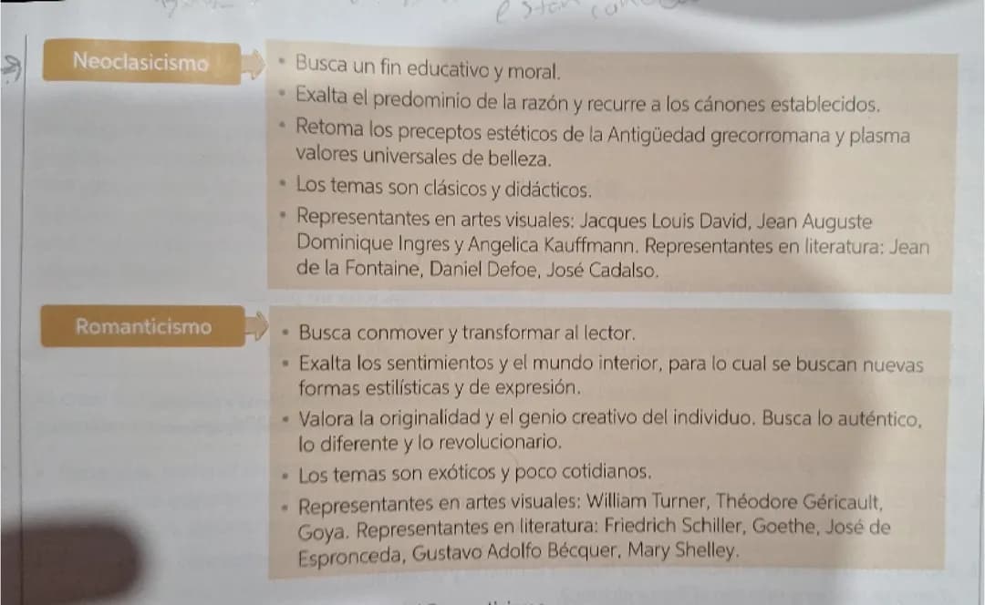 Romanticismo y neoclasicismo