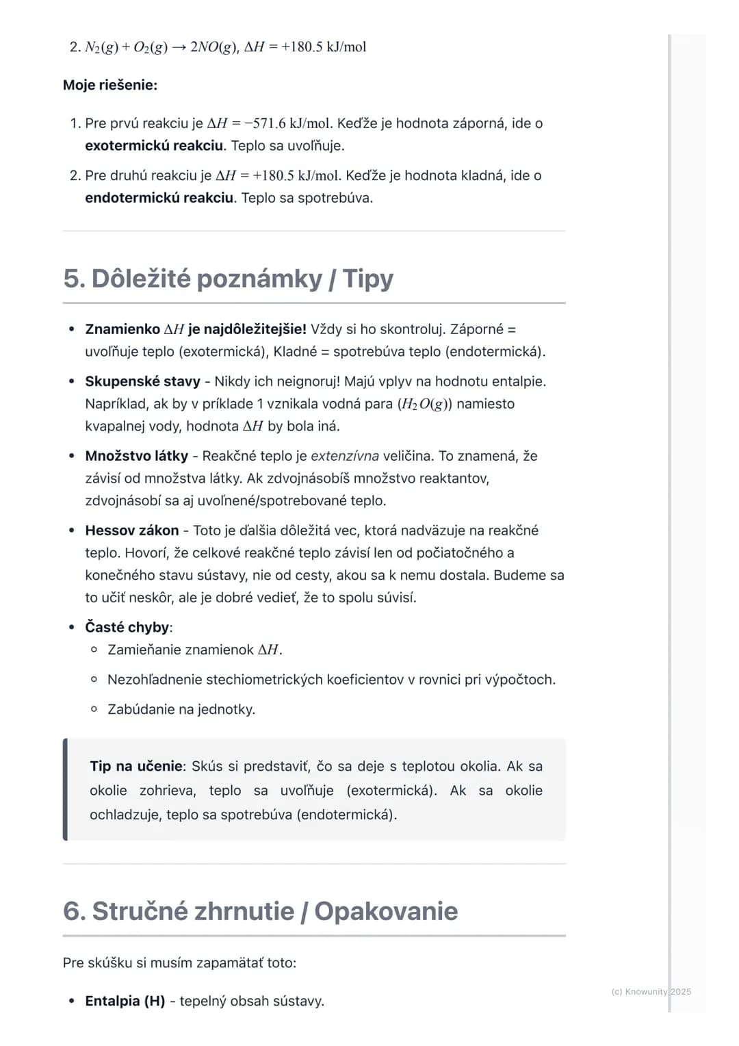 # Reakčné teplo (entalpia)

1. Prehľad a úvod

Takže, entalpia a reakčné teplo... Toto je dosť dôležitá téma v chémii, hlavne
keď chceme poc