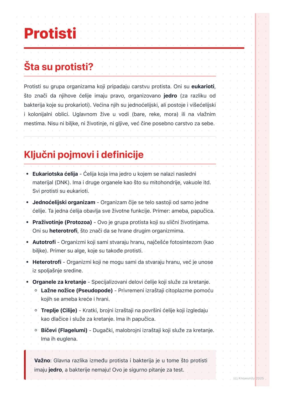 # Protisti

Šta su protisti?

Protisti su grupa organizama koji pripadaju carstvu protista. Oni su eukarioti,
što znači da njihove ćelije im