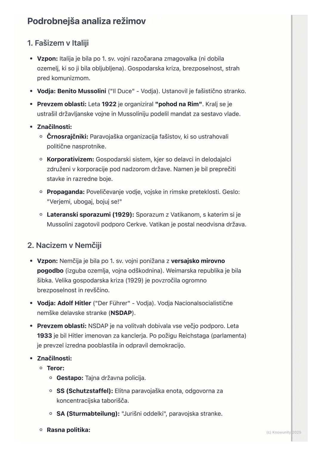# Vzpon totalitarnih režimov:
fašizem, nacizem, stalinizem

Uvod v totalitarne režime

Po 1. svetovni vojni je bilo v Evropi veliko nestabil
