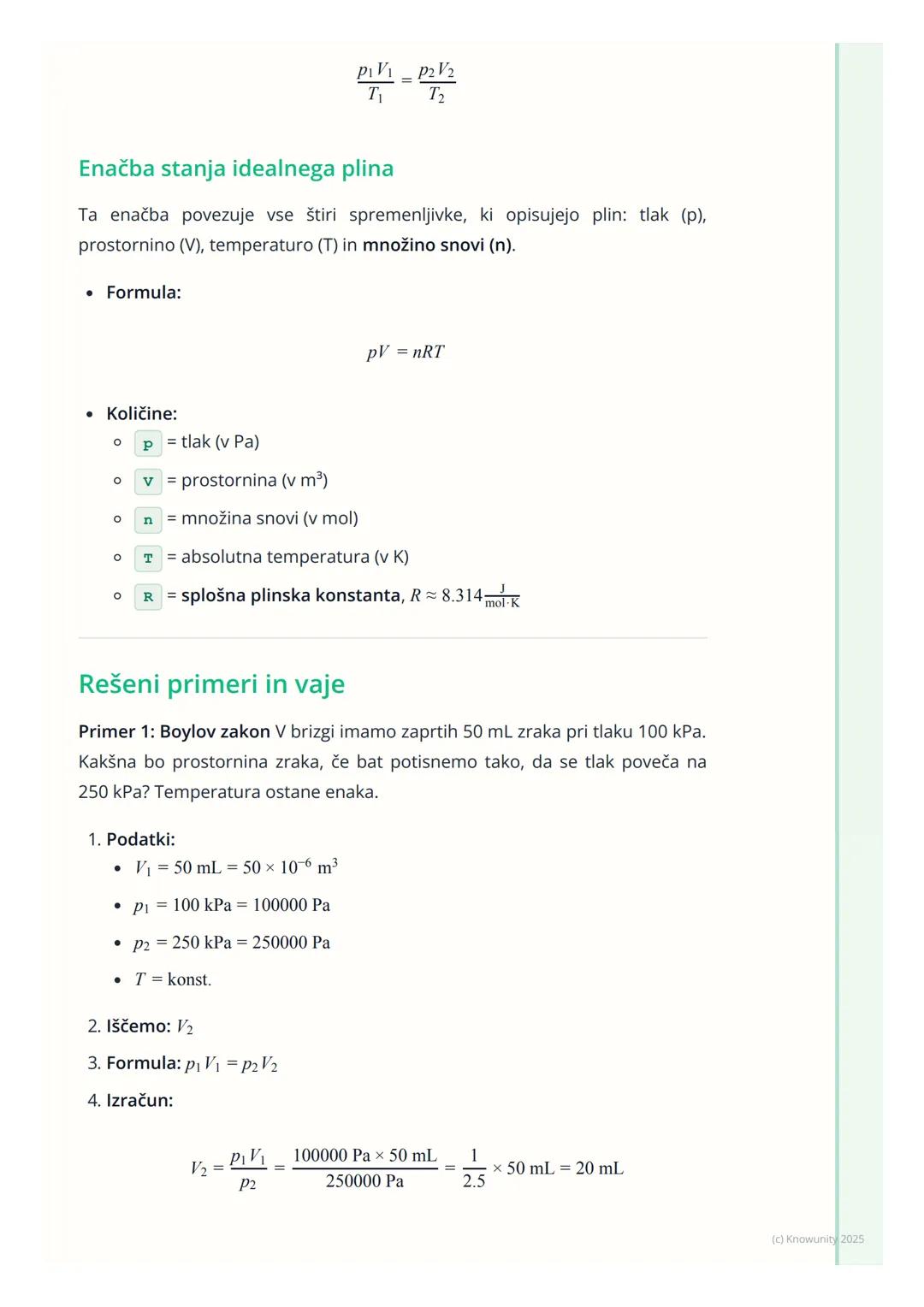 # Plinski zakoni

Uvod v plinske zakone

Plinski zakoni opisujejo obnašanje plinov. Povezujejo tri ključne količine, ki
opisujejo stanje pli