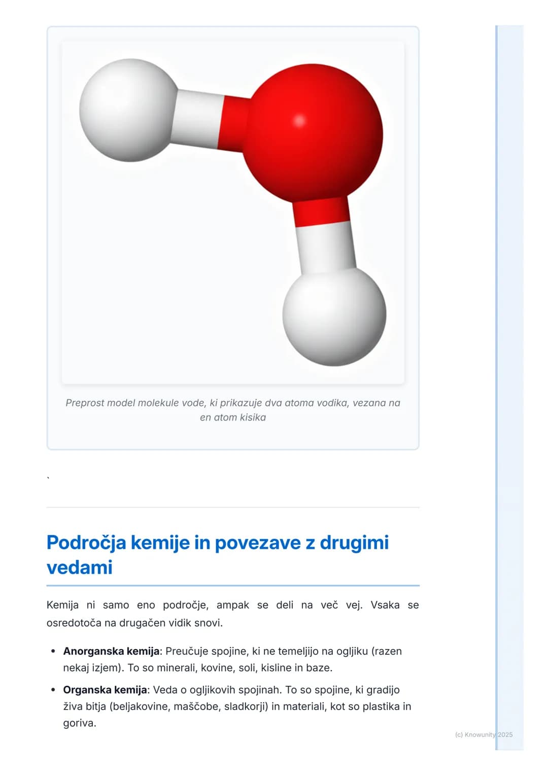 # Kaj je kemija in njen pomen

Opredelitev kemije in njen pomen

Kemija je naravoslovna veda, ki preučuje snov, njeno zgradbo, lastnosti in
