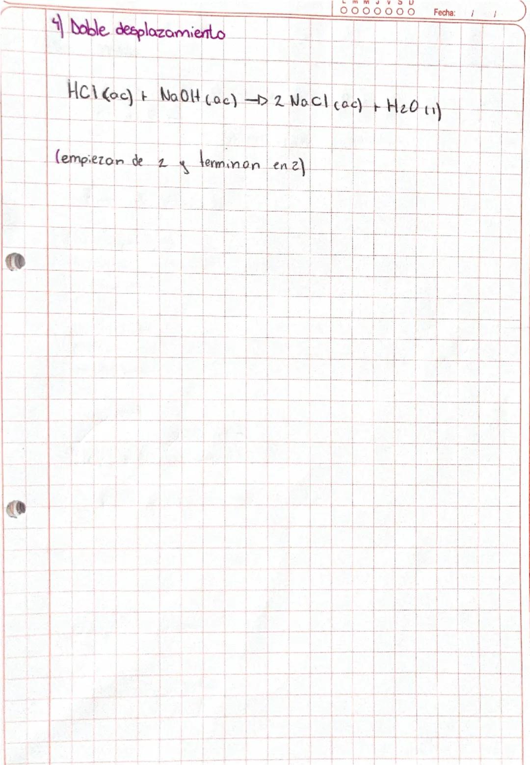 Reacciones Químicas
físicos →reversibles
Cambios
Químicos →irreversibles
tipos de reacciones
• Descomposición
• Sintesis
• sustitución
• Com