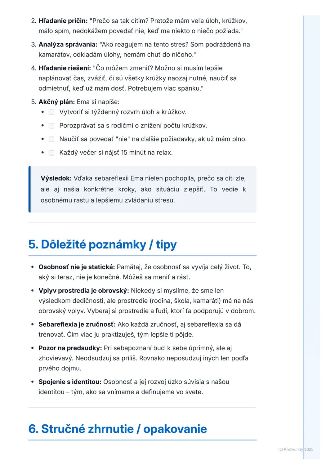 # Osobnosť a jej rozvoj

1. Prehľad / úvod

Táto téma je pre mňa dosť dôležitá, lebo sa týka toho, kto sme a prečo sa
správame tak, ako sa s