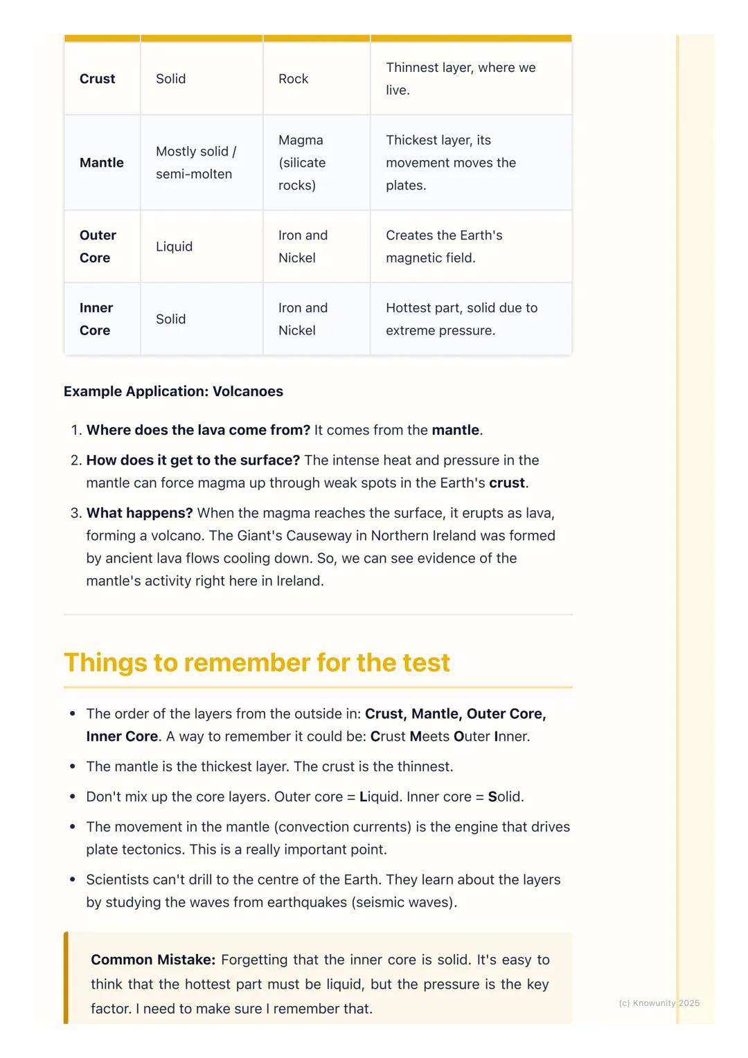 # Inside the Earth

## What's under our feet?

It feels like the ground we stand on is solid, but the Earth is actually made up
of different