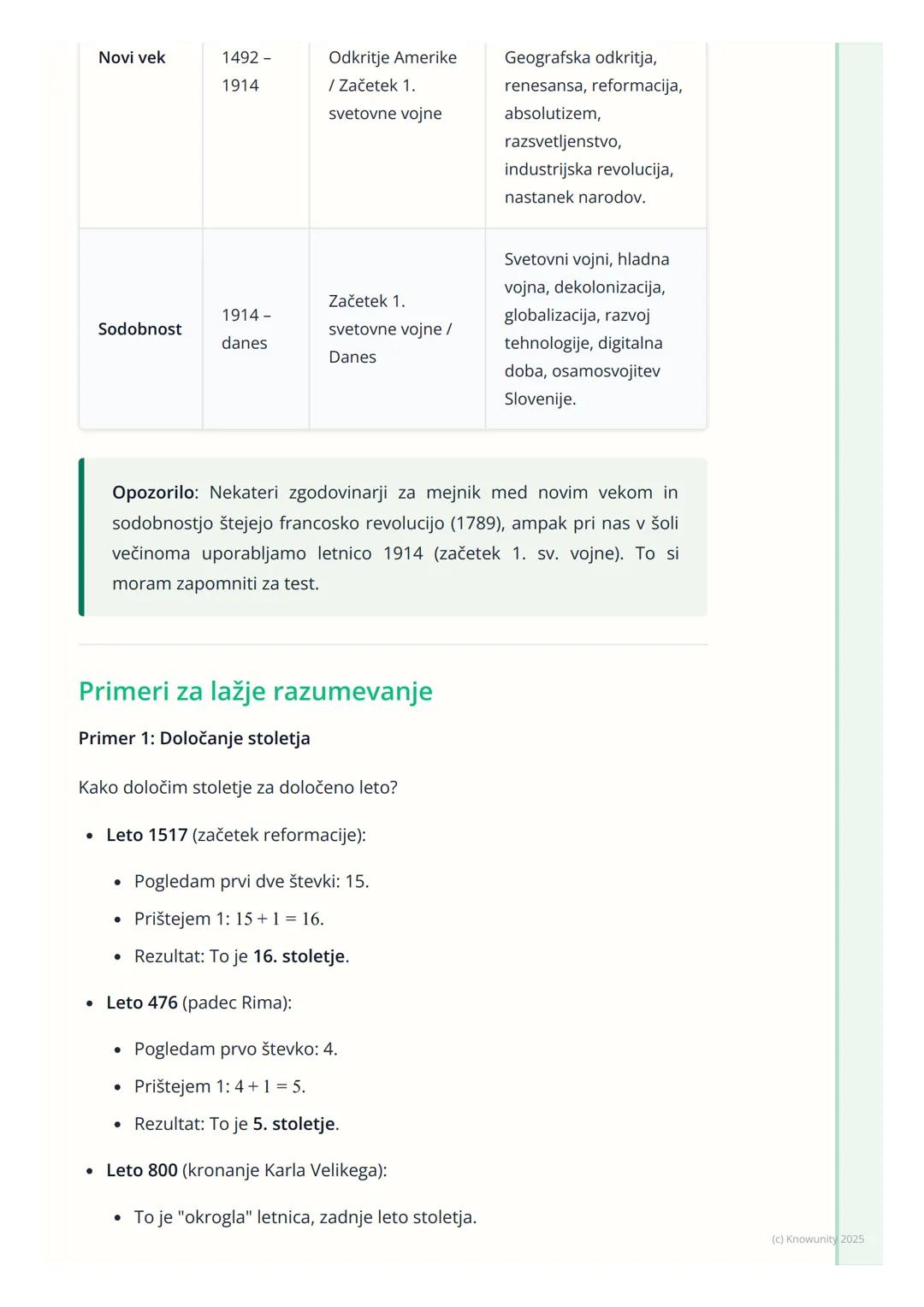 # Časovna obdobja in
kronologija

Uvod v časovna obdobja in kronologijo

Za lažje razumevanje zgodovine jo zgodovinarji delijo na krajša čas