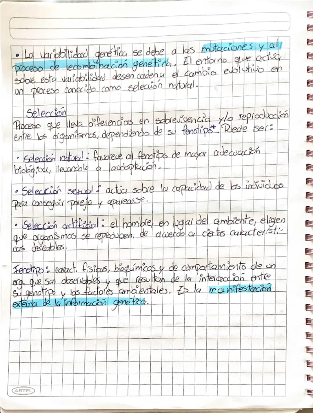 --- OCR Start ---
Biología Teorías evolutivas
Origen de la vida y terrías evolutivas.
Creacionismo Corriente de pensamiento que surge a fina