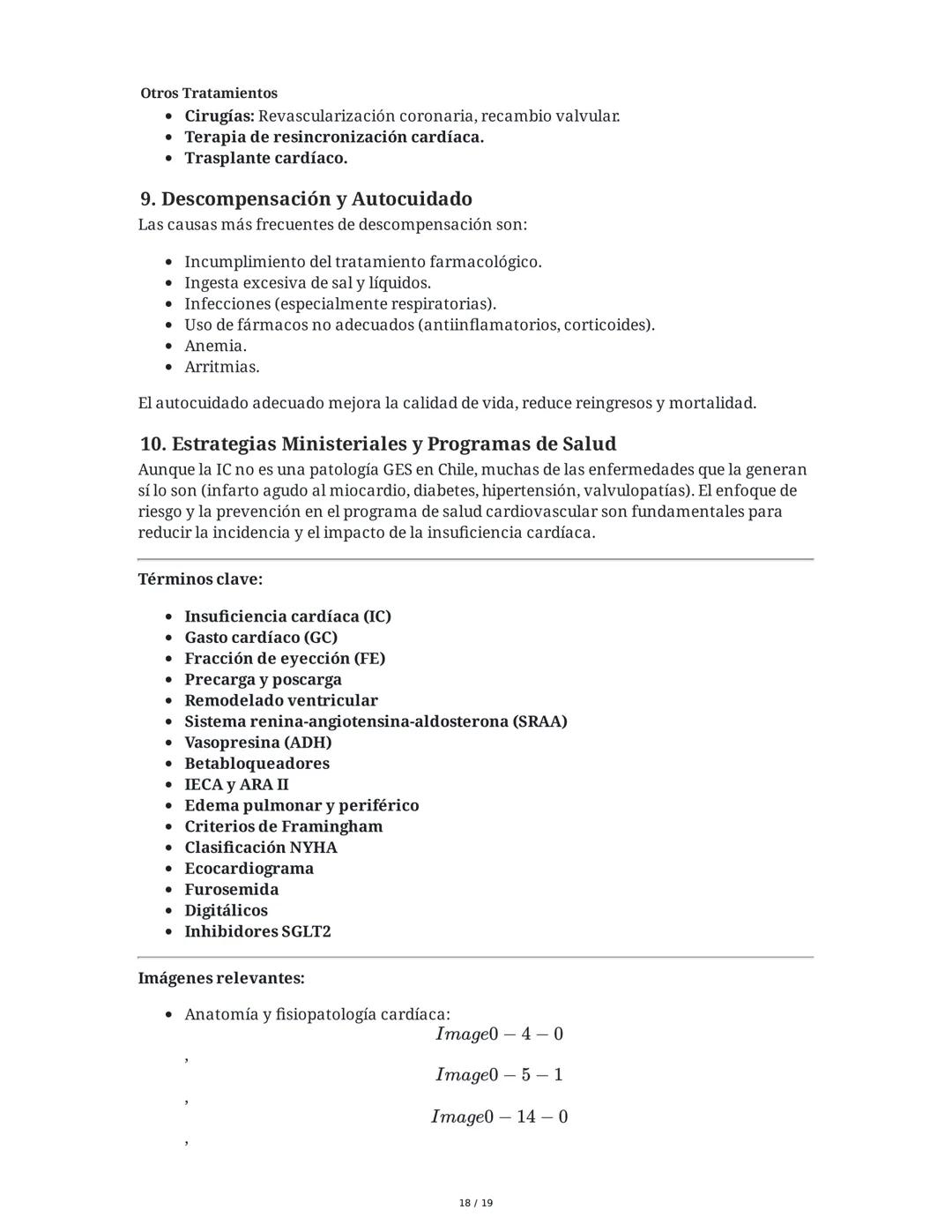 # Insuficiencia Cardiaca

## 1. Introducción y Definición

La insuficiencia cardiaca (IC) es un síndrome clínico complejo y una de las princ