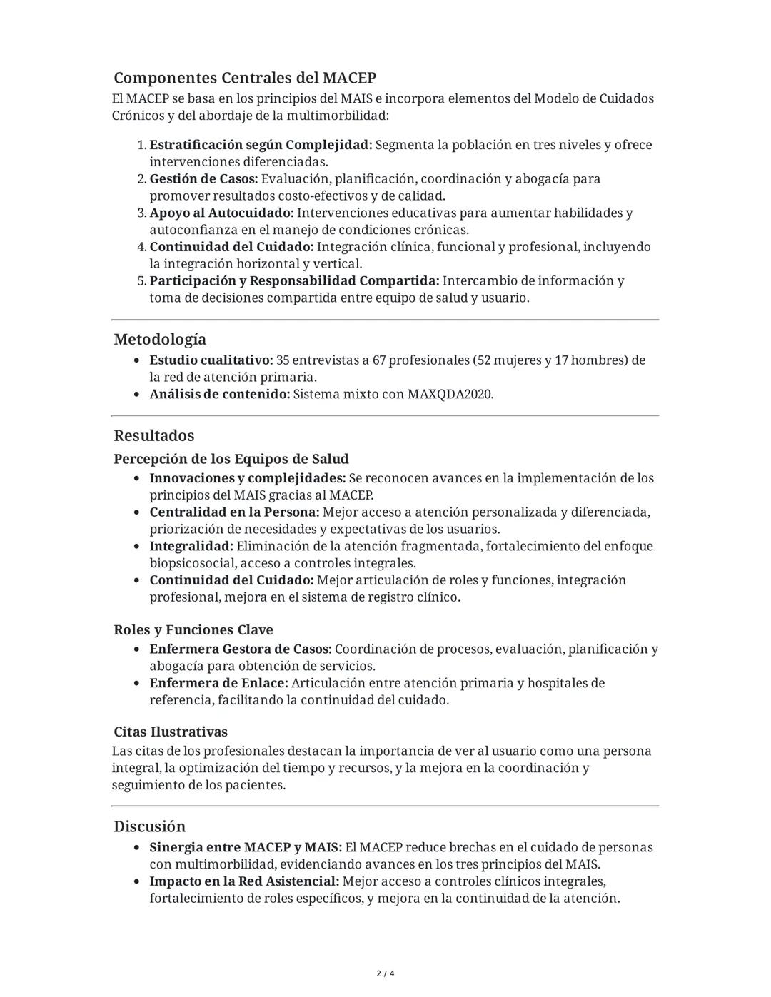 Contribución de una Estrategia de Atención Centrada en la
Persona con Multimorbilidad al Modelo de Atención Integral de
Salud Familiar y Com