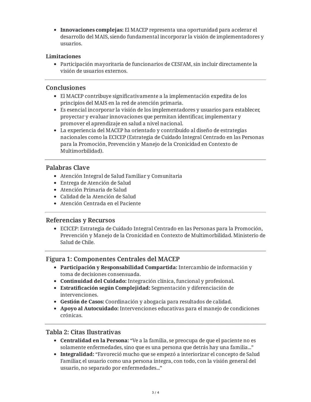 Contribución de una Estrategia de Atención Centrada en la
Persona con Multimorbilidad al Modelo de Atención Integral de
Salud Familiar y Com